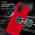 thumbnail image 4 of SZMLOGB Phone Case for Redmi note 11 pro with Ring Holder Shock Resistant Scratch Resistant PC Silicone Heavy Duty Protective Case-Red, 4 of 6