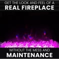 thumbnail image 5 of Cambridge 62-in. Summit Farmhouse Style Electric Fireplace Mantel with Deep Crystal Insert, Sandstone, 5 of 9