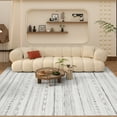 thumbnail image 4 of VUNATE 8'x10' Rugs for Living Room Washable Rugs Boho Moroccan Large Area Rug Soft Neutral Geometric Bohemian Carpet Distressed Indoor Rug for Bedroom Dining Room Office Foldable Nonslip Rug Black, 4 of 7