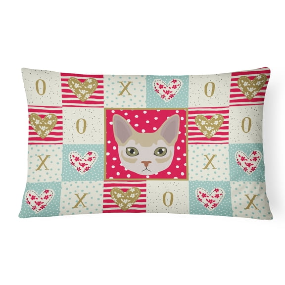 Singapura Cat Love Canvas Fabric Decorative Pillow