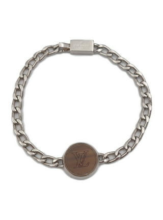 Authenticated Used Louis Vuitton LOUIS VUITTON bracelet chain monogram M  size 16.5cm silver metal M00308 