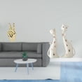 thumbnail image 2 of Escultura de pareja de gatos con gestos de dedos de mano, estatua de animal, escultura de dedos de escritorio, decoración creativa para el hogar, sala, 2 of 8