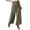 Green, variant on Wide Leg Palazzo Pants for Women Split Thigh High Waist Loose Flowy Dress Pants Tie Front Wrap Casual Beach Trousers