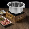 thumbnail image 2 of Minkissy 1Pcs Stovetop Hotpot Cooking Pot Silver Non-sticky Stainless Steel for Home Cooking, 2 of 4