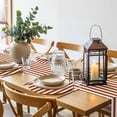 thumbnail image 6 of Burnt Orange Stripe Round 15 Inch Placemats Set of 2, Farmhouse Striped Abstract Art HeatResistant Non Slip Place Mats for Dining Table, Wipeable Braided Kitchen Table Mats for Housewarming, 6 of 9