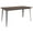 Silver, variant on Flash Furniture Kenneth 30.25" x 60" Rectangular Silver Metal Indoor Table with Walnut Rustic Wood Top