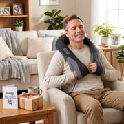 Naipo Neck Massager for Pain Relief Deep Tissue, Electric Shiatsu Shoulder & Back Massager with Heat, Fathers Day Dad Gifts for Husband Men