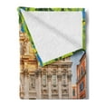 thumbnail image 2 of Italy Soft Flannel Fleece Throw Blanket, Fountain Di Trevi Famous Travel Destination Tourist Attraction European Landmark, Cozy Plush for Indoor and Outdoor Use, 50" x 70", Multicolor, by Ambesonne, 2 of 5