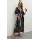 thumbnail image 2 of Women's Swimsuit Beach Cover Up Tie Dye Open Front Long Kimono Bikini Beachwear, 2 of 4