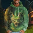 thumbnail image 2 of Fancifize Mens Hoodies Novelty 3D Printed Hooded Pullover Sweatshirt Dragon Graphic Long Sleeve Casual Workout Hoodie Sweater Sweatshirt, 2 of 4