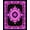 Purple, Pattern 1, variant on Flatwoven High Traffic Area Rug, Electric UV Reactive Geometric Style, Non Slip, Stain Resistant, Washable Area Rugs for Living Room, Bedroom(Purple, 4X6)