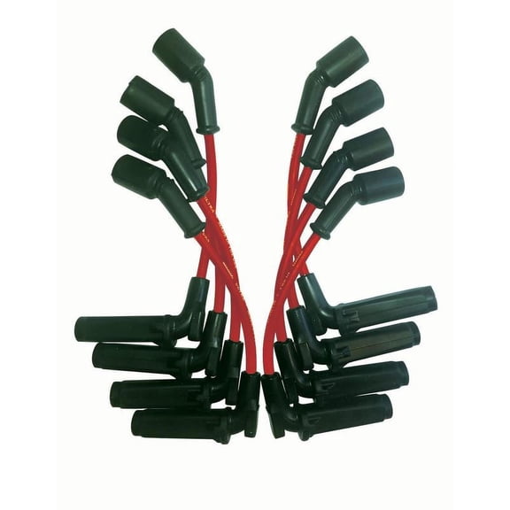 Moroso for 9.75in Coil On Plug 90 Deg Ultra Spark Plug Wire Set - Red