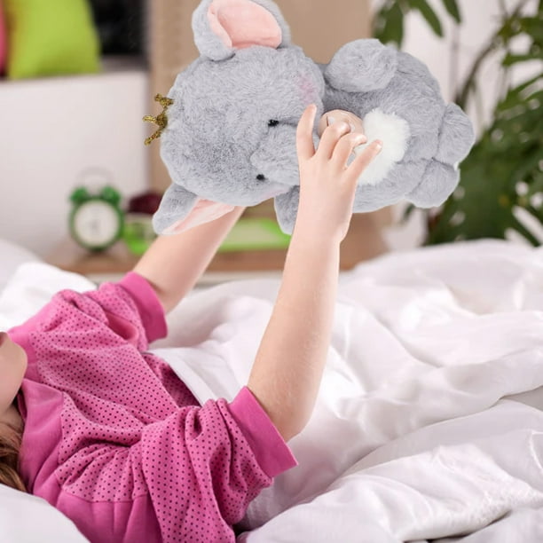 Elefante de peluche lindo vivido suave amigable con la piel elefante de peluche para ninos adultos coche oficina Bodega Aurrera en linea