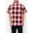 thumbnail image 5 of Victorious Men's Old School Plaid Flannel Short Sleeve Shirts VSS30 - RED -LRG, 5 of 5