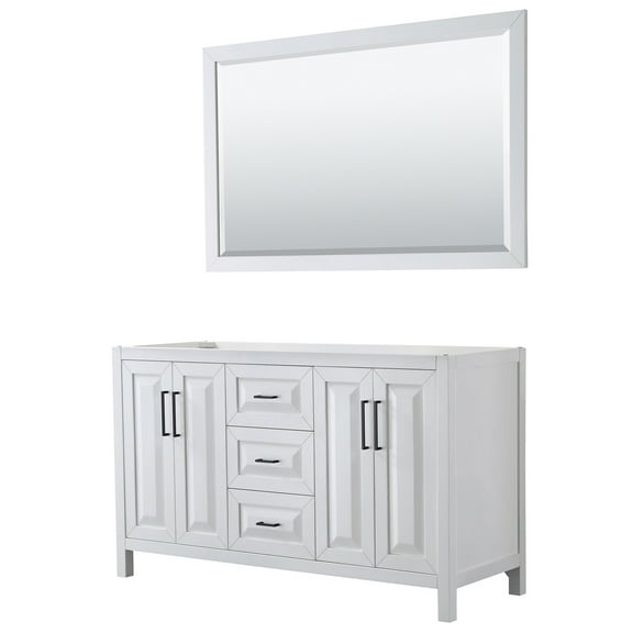 Wyndham Collection Wcv252560dcxsxxm58 Daria 59" Double Free Standing Vanity Cabinet -