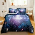 thumbnail image 2 of Move Over Blue Galaxy Bedding Sets Full Galaxy Duvet Cover Set Galaxy Pattern Microfiber No Filling, 2 of 9