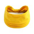 thumbnail image 1 of 1 paquete de diademas anchas para mujer, antideslizantes, suaves y elásticas, para yoga, correr, deportes, entrenamiento, gimnasio, pañuelos para la cabeza, tela de algodón anudada, turbante, 1 of 3
