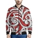 thumbnail image 3 of Chaqueta con cremallera maorí en blanco y negro para hombres y niños, sudadera de gran tamaño con estampado 3D, chaquetas bomber de manga larga para primavera y otoño, 3 of 5