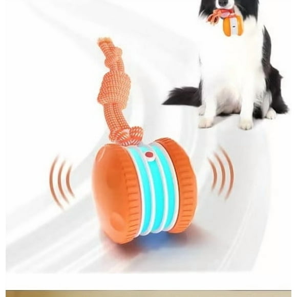 Rope Dog Toys, Usavan Interactive Jumping Ball with Motion Sensor, Durable Teasing Toy for Large Small Dogs to Chase Play Exercise