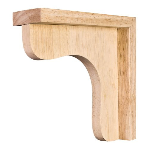 Traditional Wood Bar Bracket Corbel (White Birch)