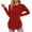 Red, variant on Ahdbta Long Sleeve Shirts for Women Solid Color Thin Loose Fitted Base Tshirts Trendy Side Split Curved Hem Crewneck Tops