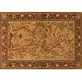 thumbnail image 1 of Ahgly Company Indoor Rectangle Animal Orange Traditional Area Rugs, 2' x 5', 1 of 1