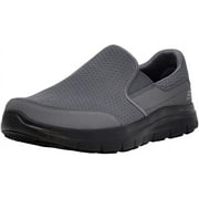Skechers Men's Flex Advantage Mcallen Slip On, Charcoal/Black, 9.5 M US