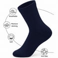 thumbnail image 5 of Anewi Extra Wide Socks for Men, Diabetic Ankle Socks, Non Binding Thin Seamless Socks for Everyday Wear, Soft Loose Fit Comfort, 4 Pairs, Multiple Colors, 5 of 8
