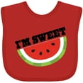 thumbnail image 3 of Inktastic I'm Sweet Watermelon Boys or Girls Baby Bib, 3 of 4