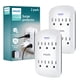 thumbnail image 1 of Multicontacto de Pared PHILIPS Blanco con Supresor de Picos y Protección contra Sobretensiones 900 J, 1 of 6