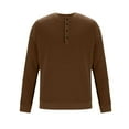 thumbnail image 3 of SHTXOZHI Mens Knitted Pullover Sweater Long Sleeve Button Down Solid Color Casual Sweater, 3 of 6