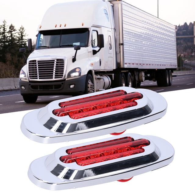 Lámparas De Luz Trasera Brillantes De 16 LED, Fácil Instalación, Impermeables, Con Borde Galvanizado Para Camioneta, Camioneta, RV