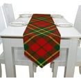 thumbnail image 4 of 13"x70" Rectangle Cloth Table Runner Xmas Seamless Tartan Pattern Table Cover for Wedding Birthday Holiday, 4 of 5