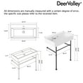 thumbnail image 6 of 30" White Rectangular Console Bathroom Sink with Overflow, 6 of 12