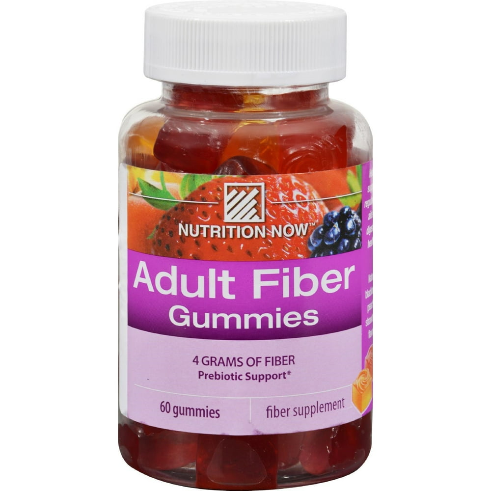 Nutrition Now Fiber Gummies Blackberry Peach And Strawberry 60