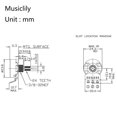 thumbnail image 2 of CTS 450 Series A250K Inch Size Fine 24-Spline Split Short Shaft Pots Audio Taper Potentiometers for Electric Guitar Bass (Set of 4), 2 of 5
