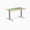 White Ash Emerald River / Grey, variant on Desky Resin Hardwood Office Desk - White Ash Emerald River / 60 X 30 Inches / White