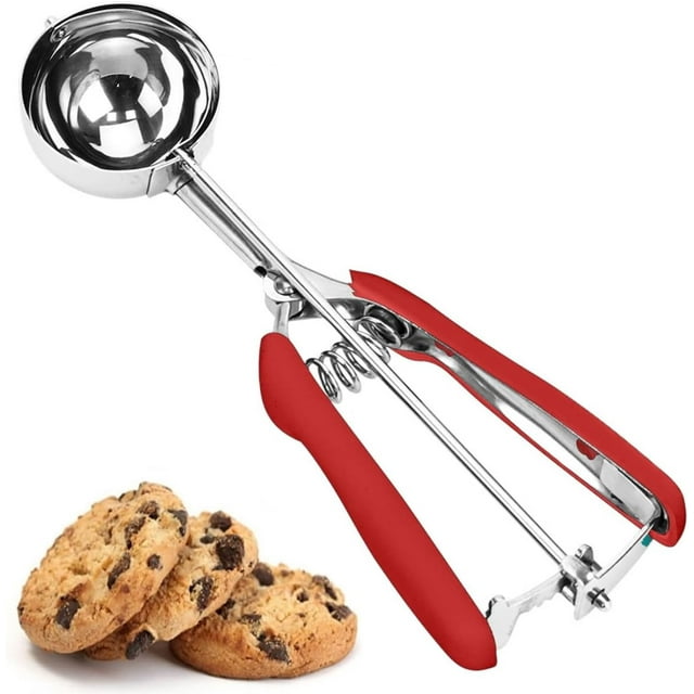 Cuillère à Biscuits pour la Cuisson Cuillère à Crème Glacée C.p./ml/.oz / Mini Cuillère à Pâte à Biscuits en Acier Inoxydable avec Poignée ()