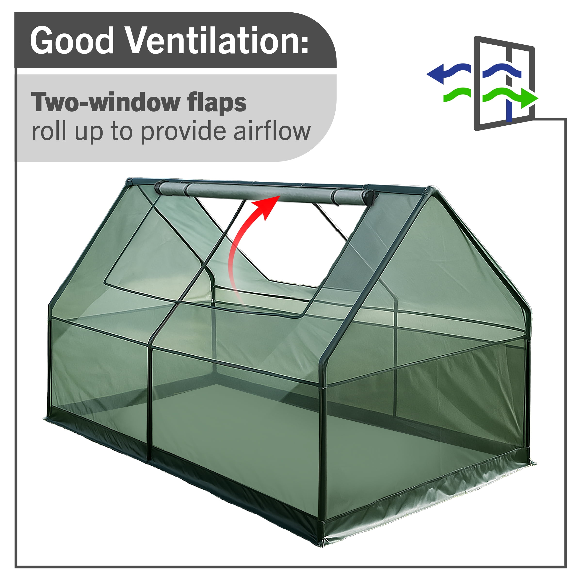 6ft x 3ft Raised Garden Bed Greenhouse Cover