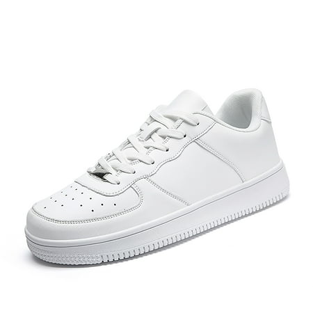 

White Sneakers For Women Men S Wear-Resistant Non-Slip Fashion Sneakers Casual Comfortable Leather Low-Top Sports Sneakers Shoes