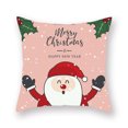 thumbnail image 1 of Throw Pillow Cover Christmas Elements Printing Pillowcase Decoration Polyester Washable Sofa Pillowslip, Type 31, 1 of 8