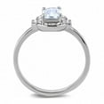 thumbnail image 3 of Womens Rings High polished (no plating) Stainless Steel Ring with AAA Grade CZ in Light Amethyst DA246, 3 of 5
