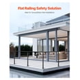 thumbnail image 2 of Cable Railing Post 36 Inch, Stainless Steel Deck Railing Posts with Pre-Drilled Holes, Horizontal Cable Railing Kit, Black Stair Railing Post for Decks & Balconies, 2 of 7