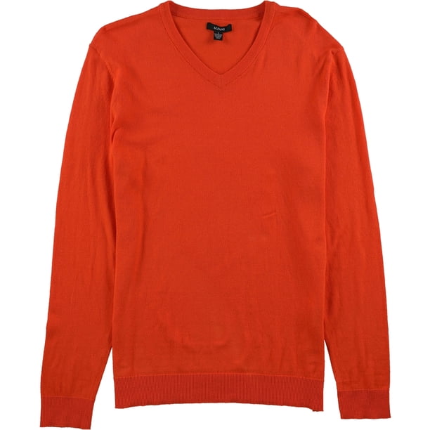 Alfani suéter con cuello en V para hombre, naranja, XX-Large Alfani Pull-over