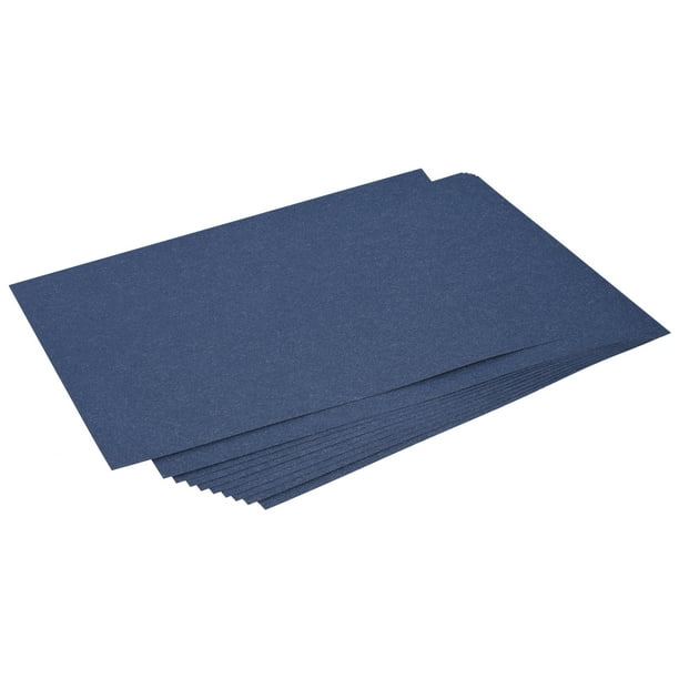 Cartulina brillante 25 hojas Unique Bargains 8x11.5 Pulgadas 92 lb/250gsm color Azul Oscuro
