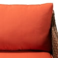 thumbnail image 5 of Baxton Studio Breida Orange Upholstered 6-Piece Woven Rattan Patio Set, 5 of 10