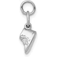 thumbnail image 2 of 14k 3D Moveable White Gold Shoes Charm - 16mm, 2 of 5