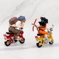 thumbnail image 4 of Dragon Ball Z 2-Piece Master Roshi & Kid Goku Motorcycle Action Figure Set, 5.1" Anime DBZ Collectible PVC Statues, 4 of 5