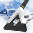 thumbnail image 4 of AuroraX Multi-Purpose Ice Scraper Lightweight 5-In-1 Portable Small Snow Shovel for Car,Glass Scraper Window, 4 of 8