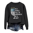thumbnail image 5 of TINZ Chandail en Molleton à Manches Longues Col Rond Imprimé pour Femmes, Blouse de Rue, Chandails en Molleton Courts pour Femmes, Veste à Demi-Fermeture à Glissière, 5 of 5